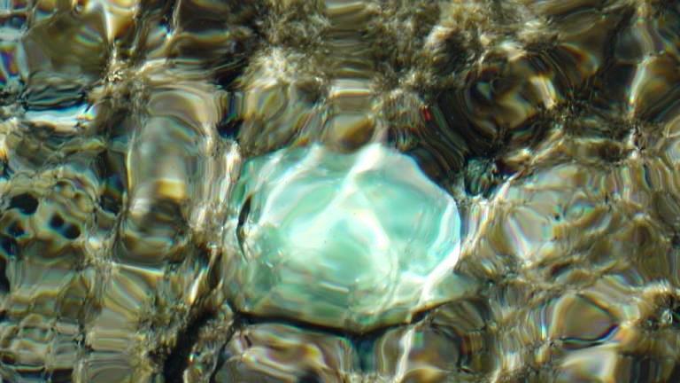 Wasserspiegelungen am Cape Donington